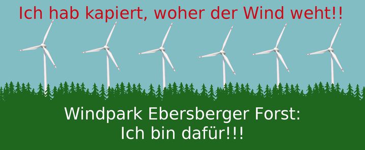 Ja zum Windpark im westl. Ebersberger Forst !
