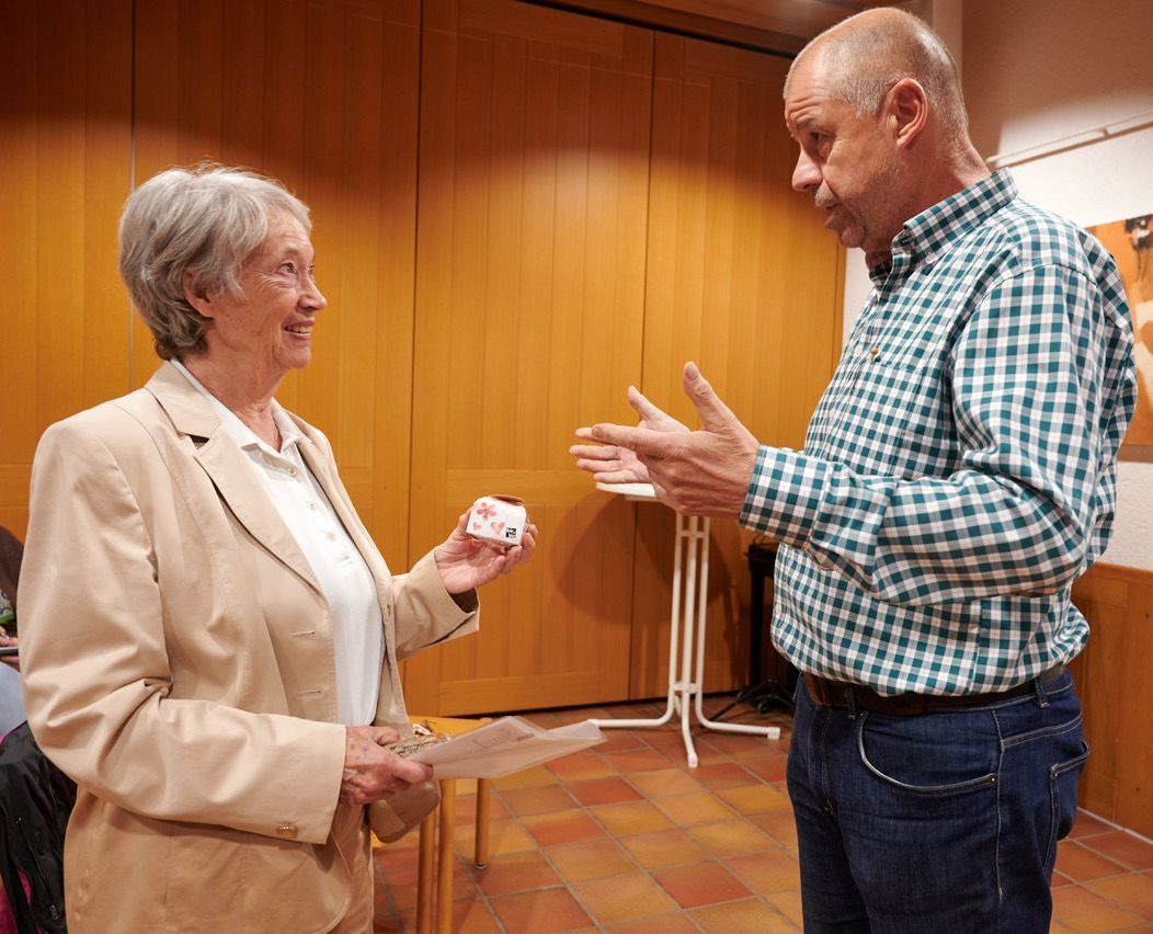 Jutta Judt, langjährige Vorsitzende der BN-OG Zorneding und Sepp Biesenberger