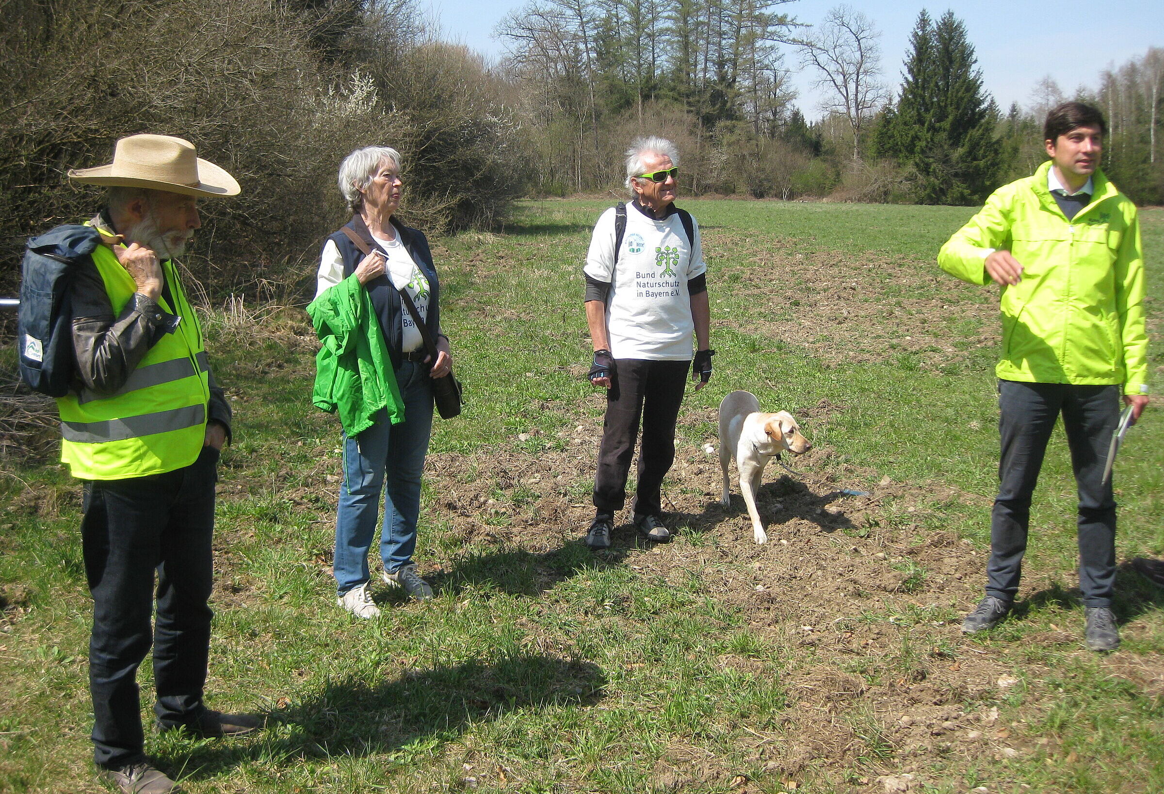 20210427 JA zu 5 Windrädern im Ebersberger Forst - Martin Geilhufe, Landebeauftragter des BN, und die Kreisgruppe Ebersberg um Olaf Rautenberg haben zu einem Pressetermin im Ebersberger Forst eingeladen