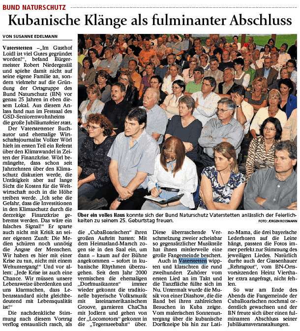 Ebersberger Zeitung vom 18.05.2009