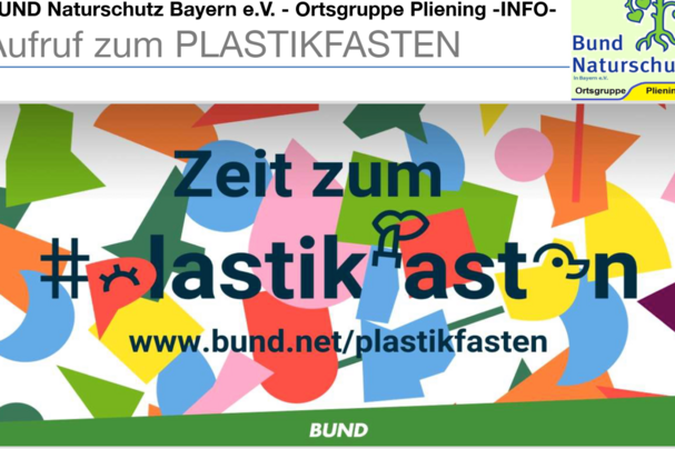 PLASTIKFASTEN nach dem Motto: Plastik, brauch ma ned-BUND Naturschutz Pliening