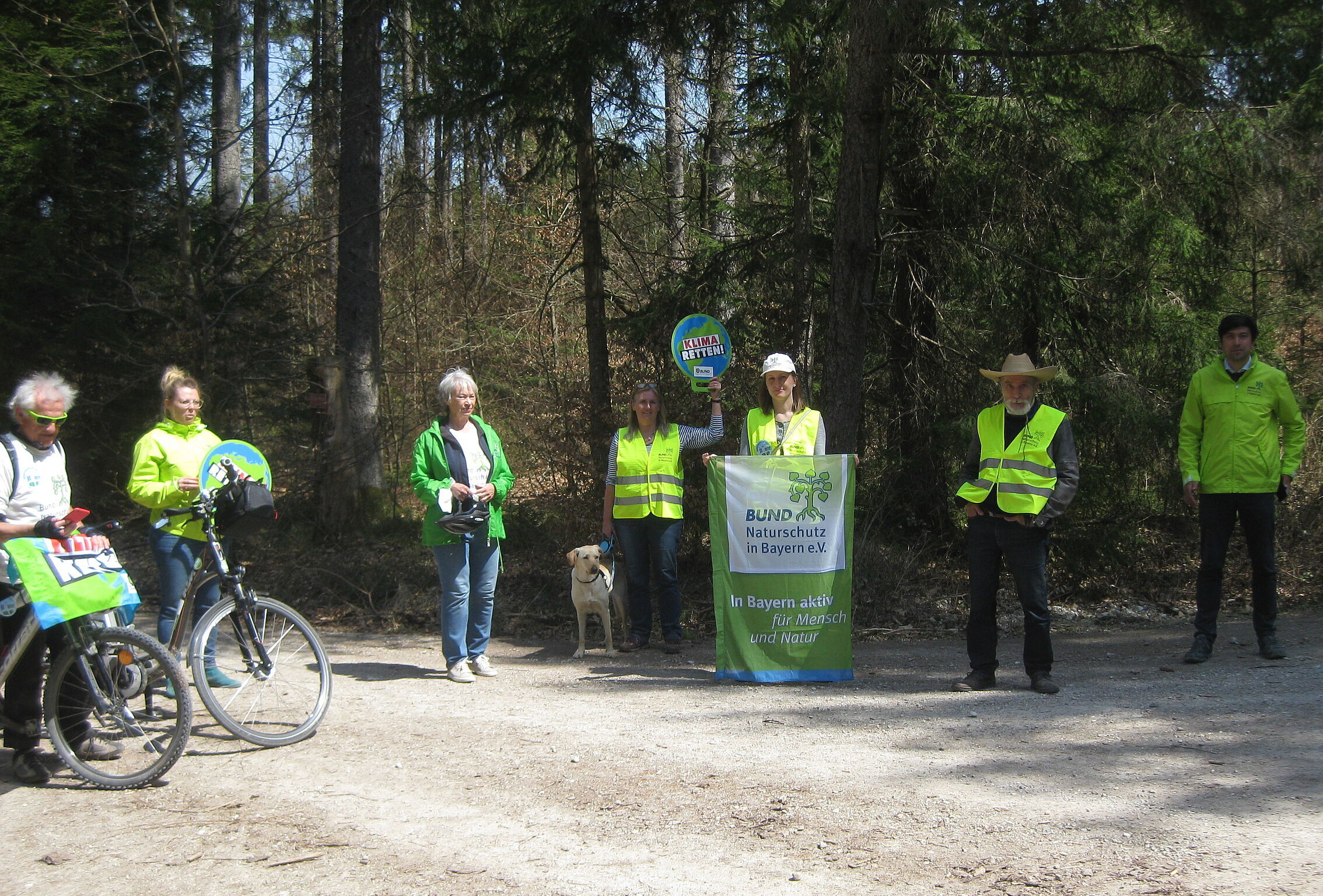 20210427 JA zu 5 Windrädern im Ebersberger Forst - Martin Geilhufe, Landebeauftragter des BN, und die Kreisgruppe Ebersberg um Olaf Rautenberg haben zu einem Pressetermin im Ebersberger Forst eingeladen