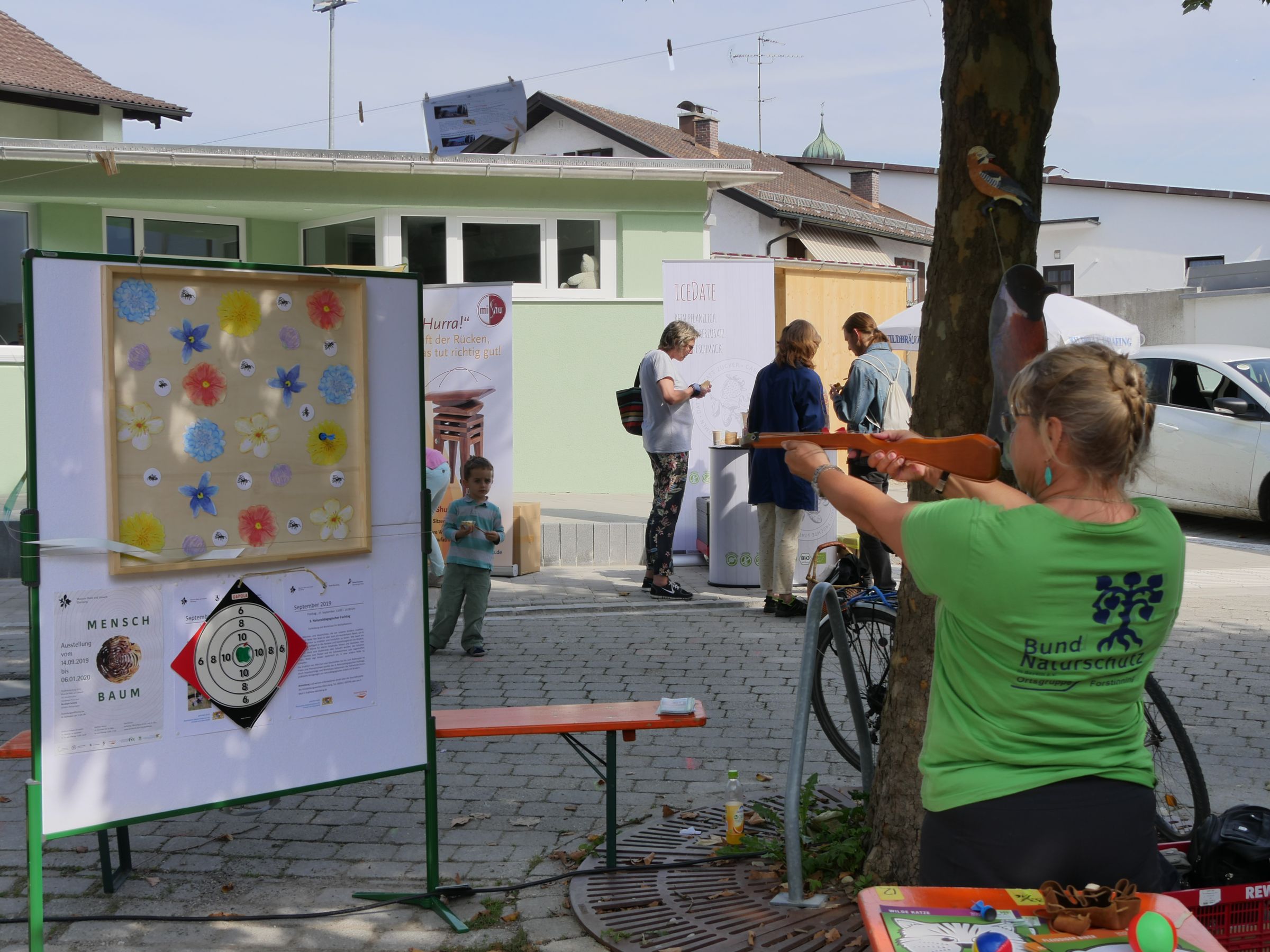 Bei Eva-Maria Wirth, der Vorsitzenden der BN-Ortsgruppe Forstinning, sitzt jeder Schuss 