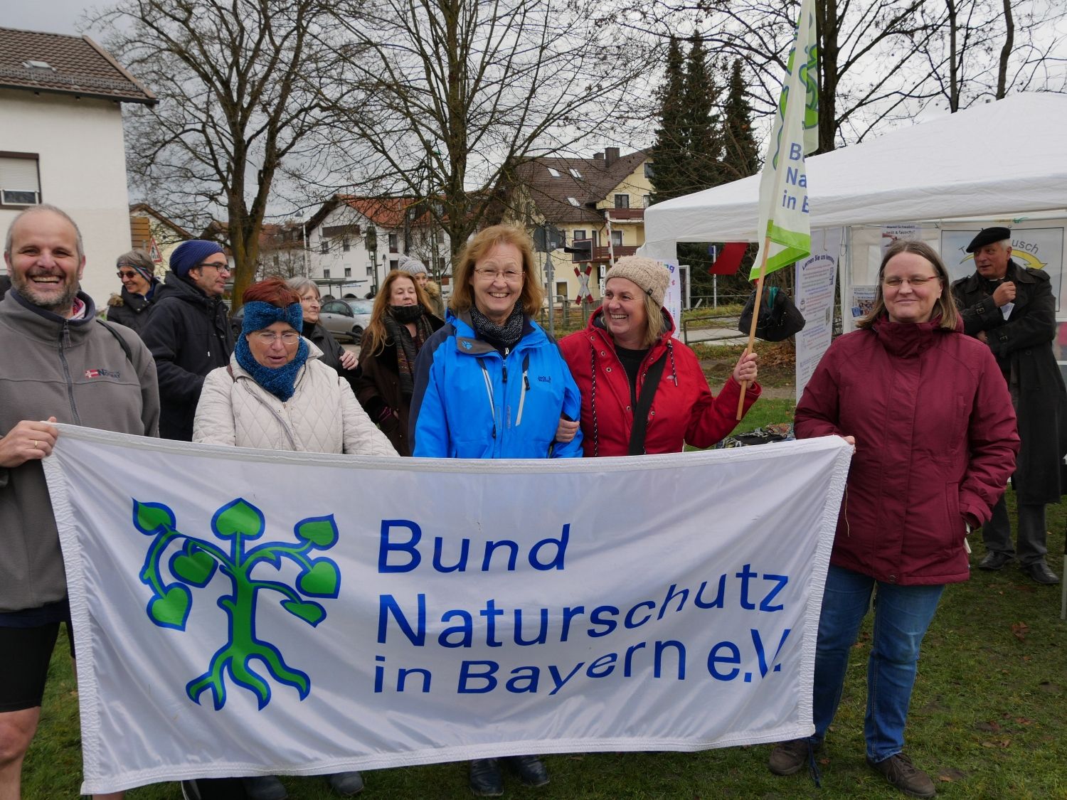 FFF-Demo Grafing: Jürgen Friedrichs, Claudia Peter, Dagmar Trappe, Regina Wegemann, Bettina Friedrichs