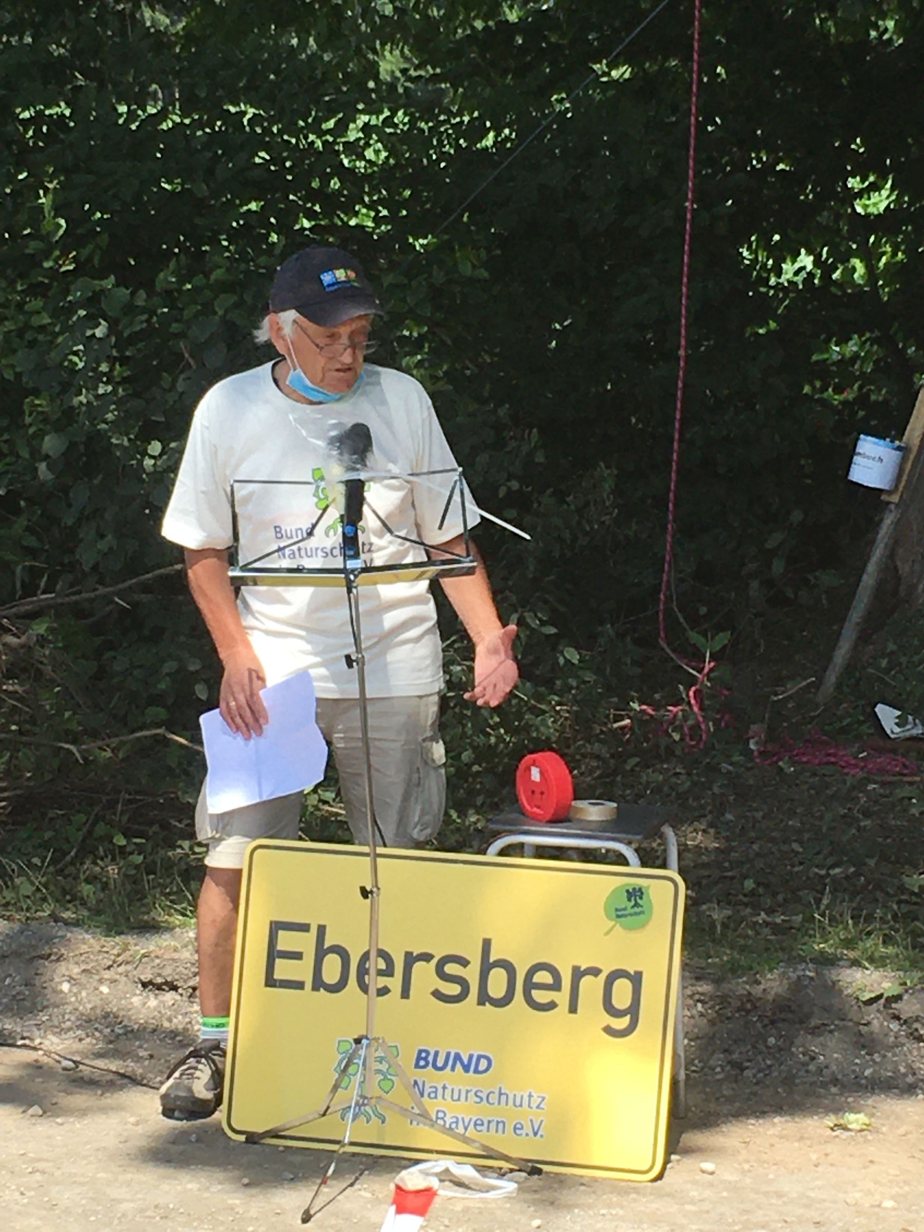 20200627-Demo für den Erhalt der alten Eiche in Grafing - Franz Höcherl (BUND Naturschutz-Kreisgruppe Ebersberg) - Foto: BUND Naturschutz Ebersberg