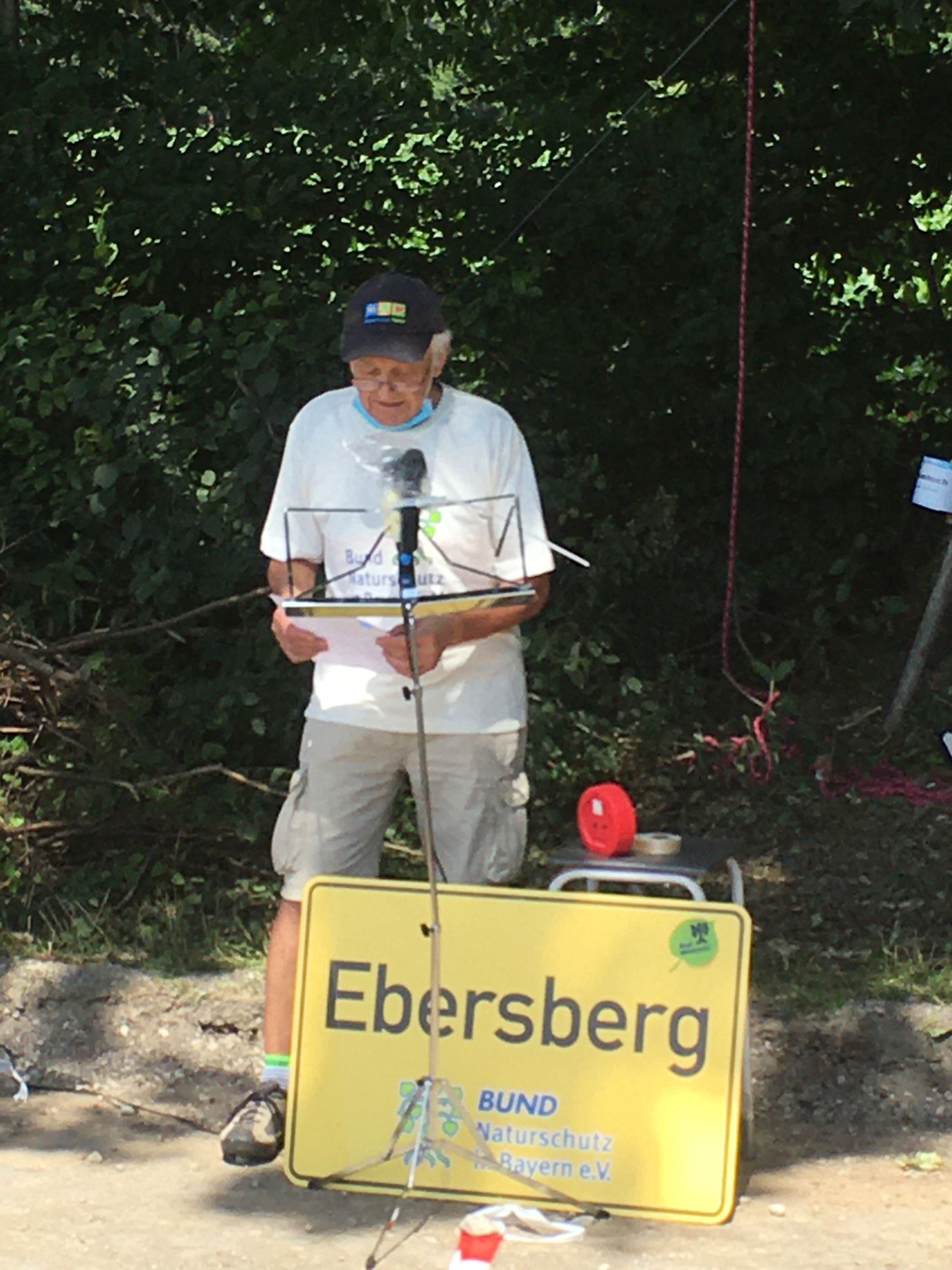 20200627-Demo für den Erhalt der alten Eiche in Grafing - Franz Höcherl (BUND Naturschutz-Kreisgruppe Ebersberg) - Foto: BUND Naturschutz Ebersberg