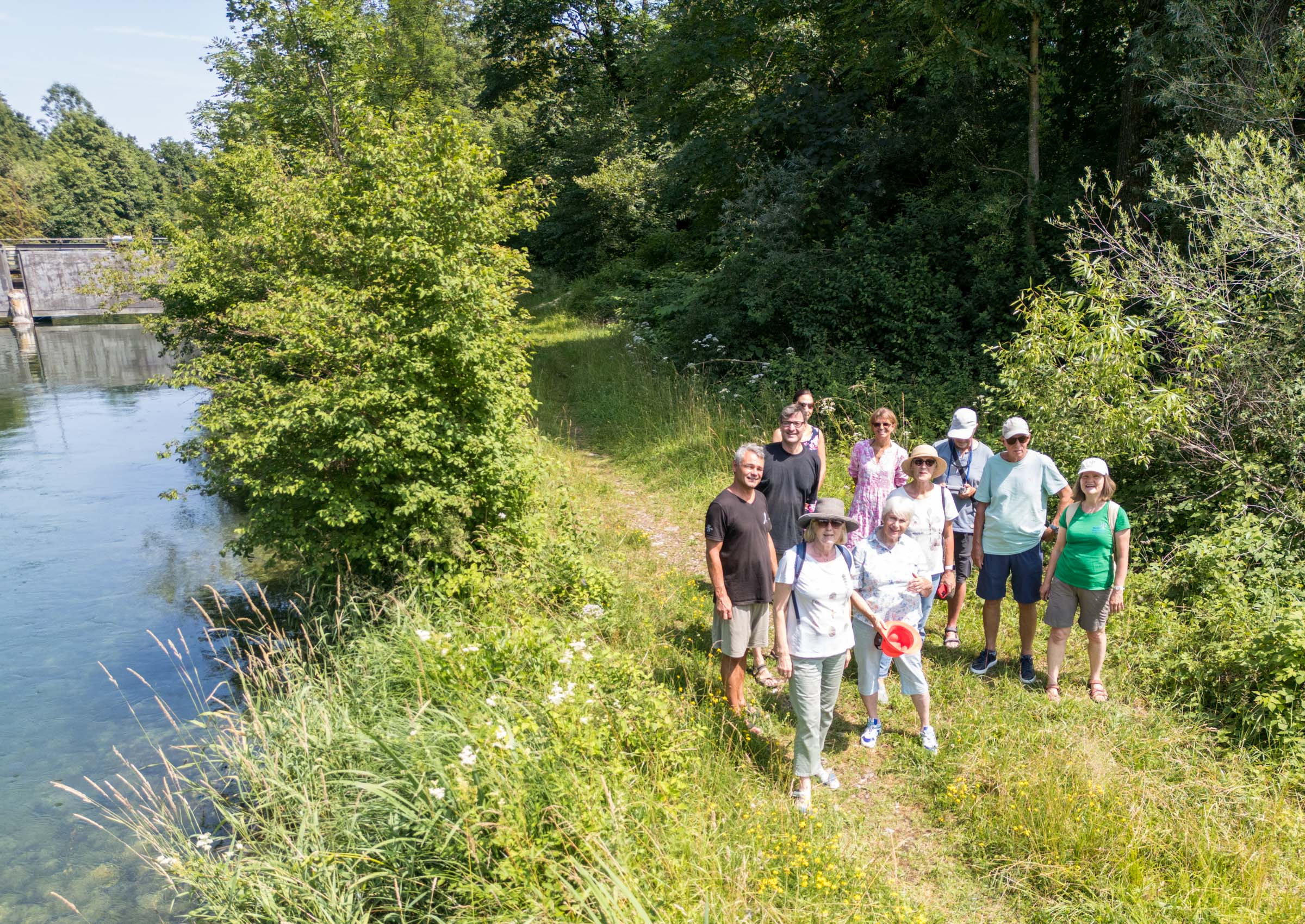 Exkursion des BN Zorneding zum kleinen Wasserkraftwerk Höllthal, Foto: Eigenes Bild