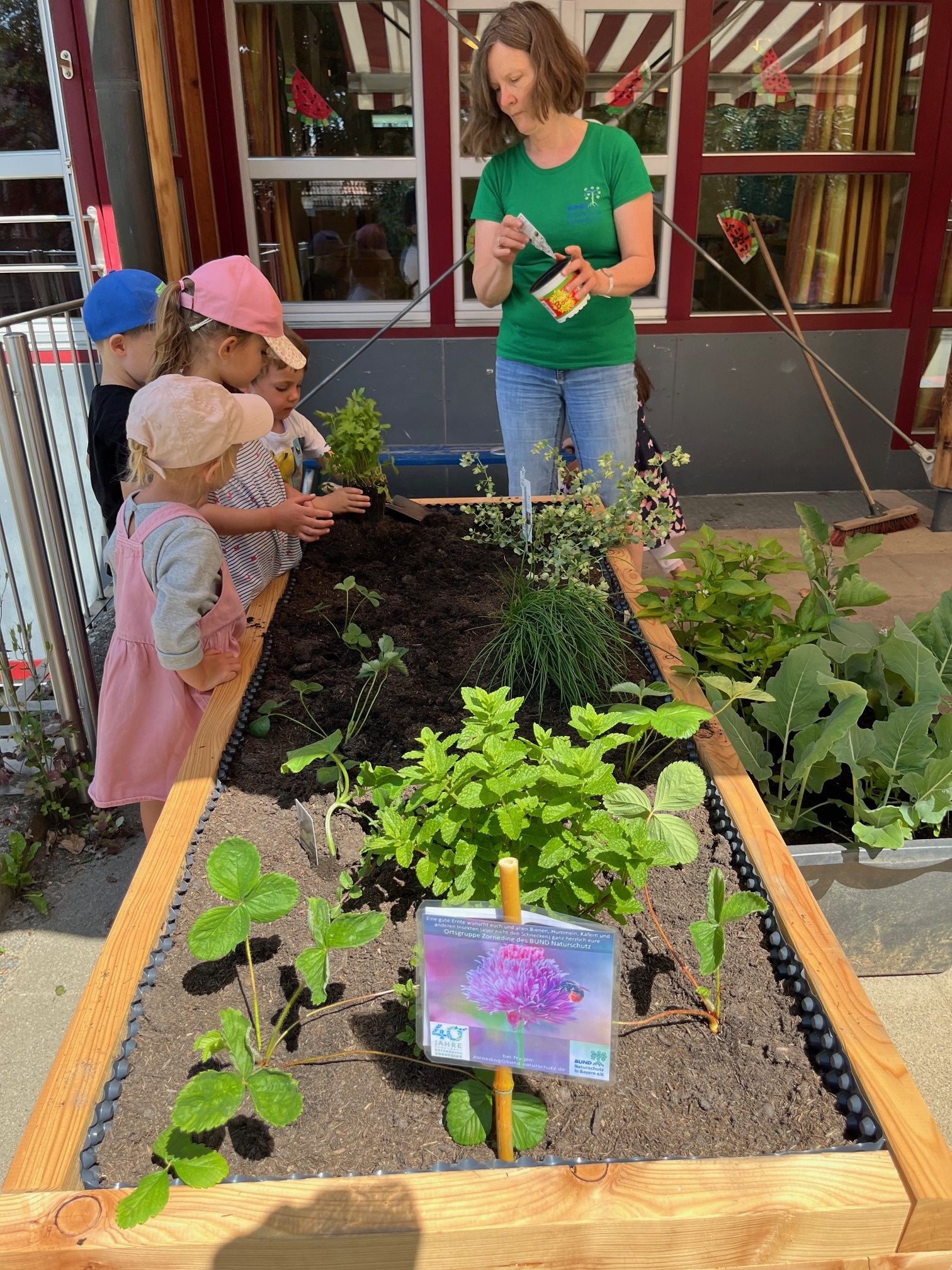 Pflanzaktion Kindergarten St. Martin Zorneding Juni 2025